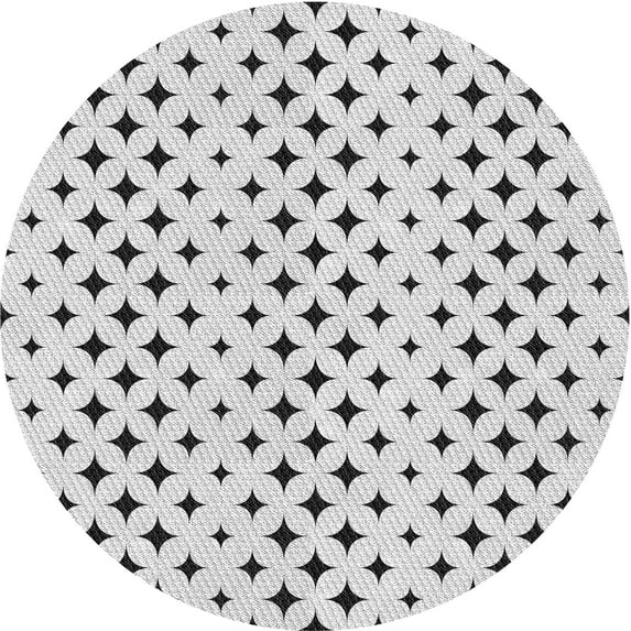 Ahgly Company Machine Washable Indoor Square Transitional Gray Area Rugs, 3' Square