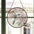thumbnail image 3 of Petal Dance Hummingbird Stained Glass Sun Catcher, Wall Hanging Colored Decor Room Indoor Window Decor, Halloween, Christmas Hanging Ornament Mother Day, Stained Glass Ornament, 3 of 6