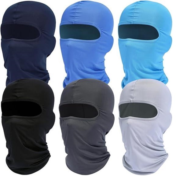 Balaclava Ski Face Mask: Cooling Neck Gaiter Full Face Cover Hood Shiesty Mask for Men Women 6 Pack