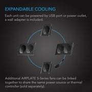 AC Infinity 305-402 AC Infinity AIRPLATE S3 6 Home Theater and AV Cabinet Cooling Fan System with Speed Control