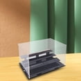 thumbnail image 4 of Vitrina acrílica escalonada, caja expositora, Protector moderno de mesa, escaparate de protección a prueba de polvo para apartamento y cafetería, 4 of 8
