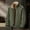 A Army Green, variant on Timoontee Men's Sherpa Lined Jacket Fall Winter Warm Coats Solid Fleece Zipper Jacket Coat Casual Comfy Stand Collar Outerwear Coat with Zip Pocket Brown M