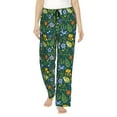 thumbnail image 2 of Picia Forest Flora And Fauna Womens Soft Woven Cotton Elastic Waistband Sleep Pajama Pant Lounge Sleep Pant With Pockets And Drawstring-Medium, 2 of 9