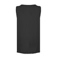 thumbnail image 3 of Seductiva Camisole Tank Tops for Women Linen Sleeveless Tops for Women Summer Trendy Plain Ruffled V Neck Tank Shirts Casual Cool Edge Hem Camisoles Sleeveless Basic Cami Top Shirt Basic Tees, 3 of 6