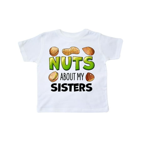 

Inktastic Nuts About My Sisters Peanut Almond Pistachio Gift Toddler Boy or Toddler Girl T-Shirt