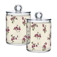 thumbnail image 2 of Spring Tiny Flowers Beige Background Translucent Plastic Cans Storage Canisters with Lid Set of 4, 2 of 7