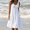White, variant on SHOPESSA Women's Summer Dresses Fashion Holiday Solid Color Sleeveless Party Beach Dress