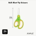 thumbnail image 5 of Juvale School Supplies for Kids Blunt Tip Scissors - Bulk School Supplies for Crafts & Activities - Bulk Classroom Scissors - 5-Inch, Multicolor, 24-Pack, 5 of 10