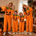 thumbnail image 4 of FASHOFT Adult Onesies for Women Men Pumpkin Flannel Halloween Jumpsuit for Cosplay Party Dress up Hooded Soft Loungewear Orange L, 4 of 7