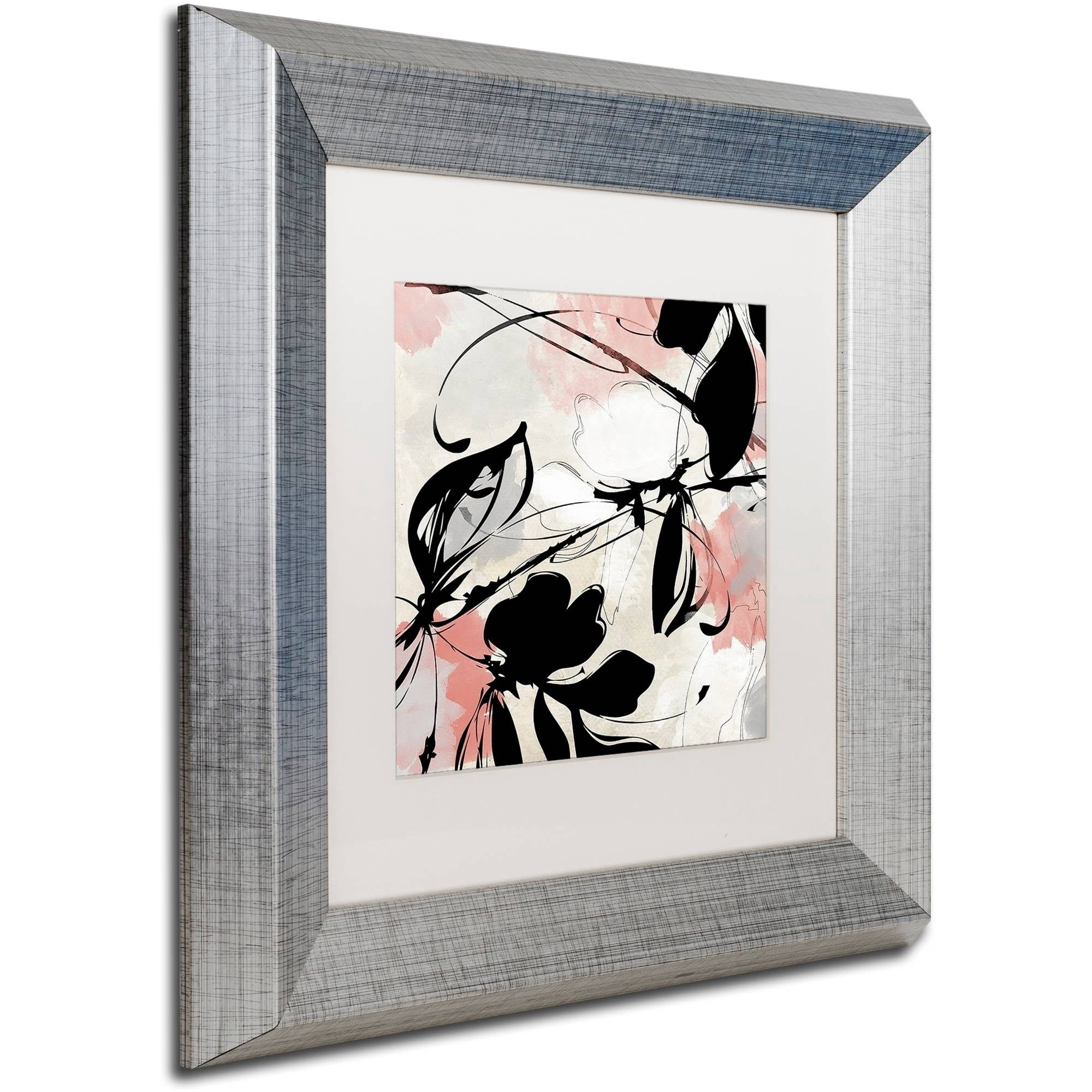 Trademark Fine Art "Manifesto with Coral" Canvas Art by Color Bakery White Matte, Silver Frame