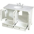 thumbnail image 5 of Elegant Kitchen and Bath 48 inch Single Bathroom Vanity in Antique White, 5 of 16