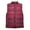 Red, variant on Casual Men Winter Stand Collar Pocket Zipper Vest Plus Size Thick Warm Waistcoat