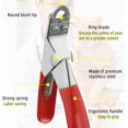 thumbnail image 4 of Dog Cat Nail Clippers Professional Pet Claw Trimmer Cutter Small Medium Large Pets Toes Grooming Tools Sharp Stainless Steel Blade Ergonomic Handle Great for Small Medium Big Breeds Animals Pets (Red), 4 of 7
