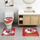 thumbnail image 2 of Juego de alfombras de baño de 3 piezas del equipo KC_Chiefss Alfombra antideslizante para baño de 24 x 16 pulgadas, 2 of 7