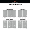 thumbnail image 6 of Design House 189472-MB Porter Cabinet and Drawer Pull, 5-inch (128mm) Center to Center, Matte Black, 5-Pack, 6 of 14