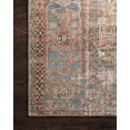 thumbnail image 3 of Loloi Rugs Loren 2'3" x 3'9" Printed Polyester Rug in Terracotta and Blue, 3 of 10
