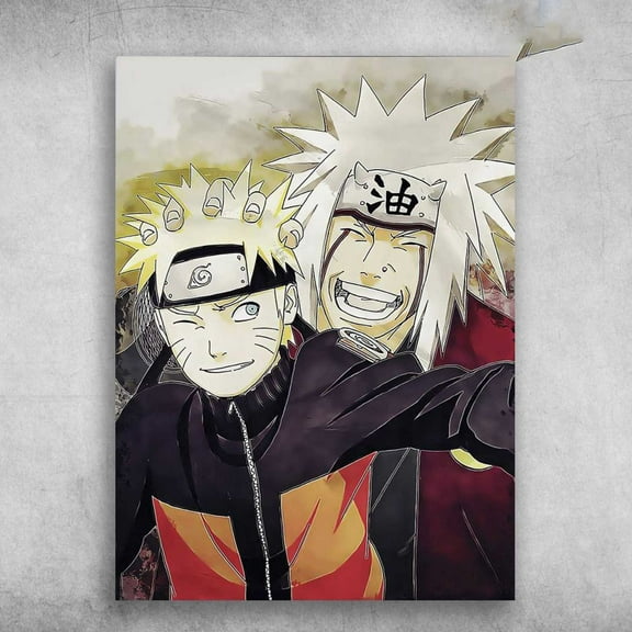 Naruto Poster - Naruto And Jiraiya, Naruto Shippuden 11 x 17 Inch Poster