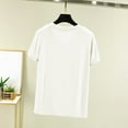 thumbnail image 6 of ZyeKqe Womens Pajamas Tops Short Sleeve Shirts Casual V Neck T Shirts Loose Fitted Pjs Top Loungewear, 6 of 6