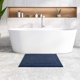 thumbnail image 5 of 40 X 60 Cm Tapis De Salle De Bain Antidrapant Extra Pais - Bleu Fonc, Tapis De Salle De Bain En Microfibre Douce, Absorbant, Lavable En Machine, 5 of 5