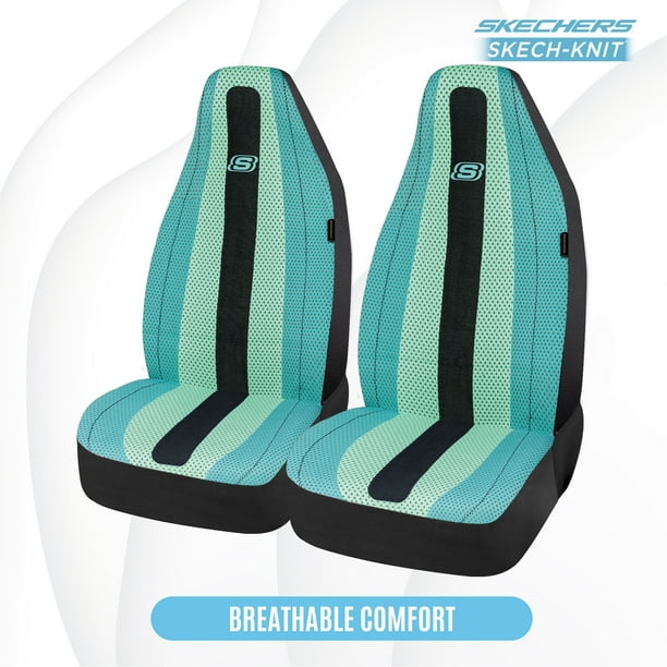 Skechers 22WMSK05 Car Seat Covers, SkechKnit Front Seat Cover Protection Universal Fit Most