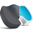 thumbnail image 1 of Cojín de asiento CushZone Gel para silla de oficina, coche, gris gaming, 1 of 7