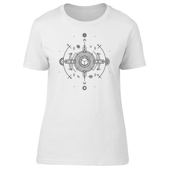 Abstract Linear Technology Space T-Shirt Men -Image by Shutterstock, Male Medium