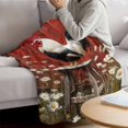 thumbnail image 3 of Red Rooster Blanket Soft Cozy Warm Throw Blanket for Couch, Plush Fuzzy Flannel Fleece Blankets for Sofa, Farmhouse Animals Spring Floral Rustic Bed Blankets Lightweight Gifts for Women, 30"x40", 3 of 9