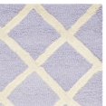 thumbnail image 4 of SAFAVIEH Cambridge Kenneth Geometric Diamonds Wool Area Rug, Lavender/Ivory, 3' x 5', 4 of 5