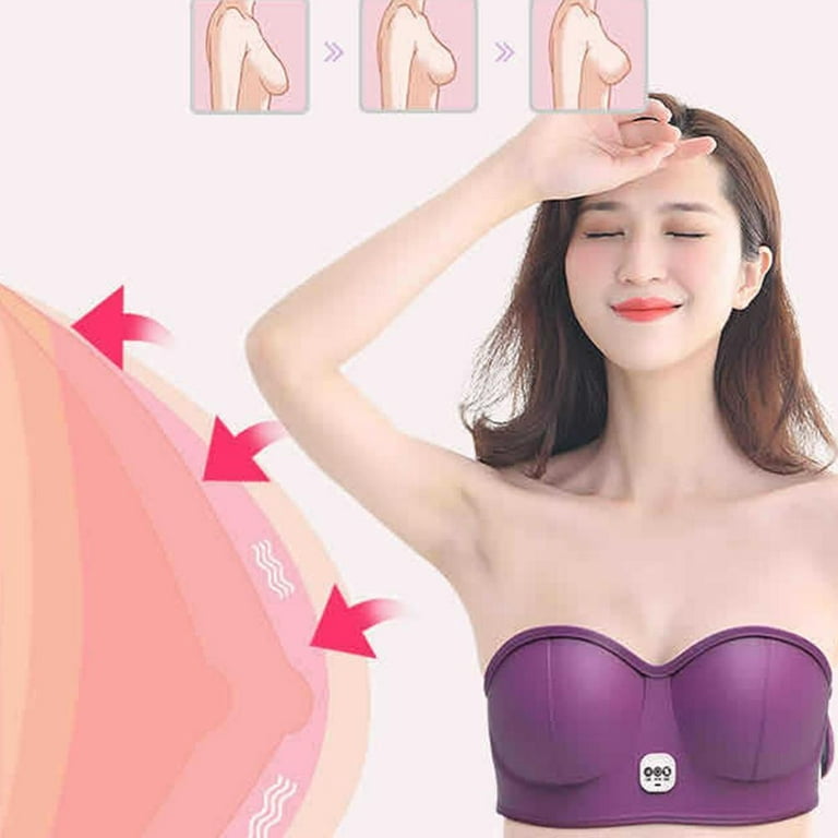 Usb Electric Breast Massage Bra Accelerate Circulation 3 Gears Heating Home  Chest Breast Bra