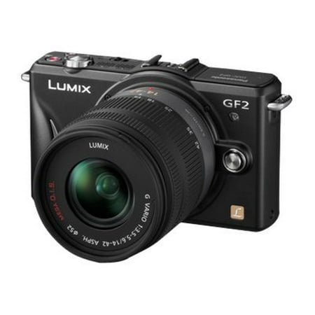 Panasonic Lumix G DMC-GF2K - Digital camera - mirrorless - 12.1 MP - Four Thirds - 3x optical zoom 14-42mm lens - black