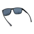 thumbnail image 4 of Mens Traditional 90s Classic Rectangle Sport Plastic Aerodynamic Sunglasses Black Grey - Black, 4 of 4
