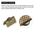 thumbnail image 5 of Uxcell Ribbon Crimp Clamp Ends, 10mm Bookmark Pinch Cord End Clasps for DIY Bronze Tone 100Pack, 5 of 7