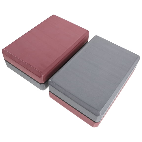 DEEPCRAFF 2-Piece Yoga Block Set for Stretching, Balance Support, and Stability Training Exercises
