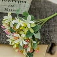thumbnail image 4 of 5 Branch Artificial Flower Cloth Fake Floral Bonquet Room Simulation Flower Decor, 4 of 8
