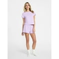 thumbnail image 2 of No Boundaries Sleep Tee and Shorts Set, 2-Piece, Women’s XXS-3X, 2 of 5