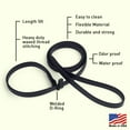 thumbnail image 3 of Dogline  - Biothane Slip Dog Leash - for Small, Medium and Large Dogs - Odor Free Slip Lead, Heavy Duty and Durable Material Kennel Lead (Black: Width 3/8" | L: 60"(5ft)), 3 of 8