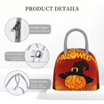 thumbnail image 4 of Fotbe Halloween Pumpkin Bolsa de Almuerzo con Estampado, Lonchera Aislada, Contenedor de Comida Reutilizable Tipo Cooler a Prueba de Fugas, 4 of 6