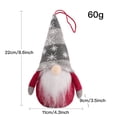 thumbnail image 1 of Yidarton Gray Hat LED Light Dwarfs Doll Christmas Knitted Wool Faceless Doll Pendant, 1 of 12
