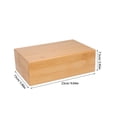 thumbnail image 2 of BEADCEST 1pc Natural Yoga Block Yoga Practice Aid for Home Fitness Smooth Surface for Support, 2 of 6