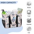 thumbnail image 5 of YAZAOO Mesh Beach Bags Totes Foldable Multiple Pockets Creatively Equestrian Floral Harmony Printed, 5 of 8