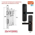 thumbnail image 2 of Door Lock, Tuya Electronic Smart Door Lock With Biometric Finrprint / Smart Card / Password / Key Unlock/ USB Emerncy Char ,Easy to Install, 2 of 7