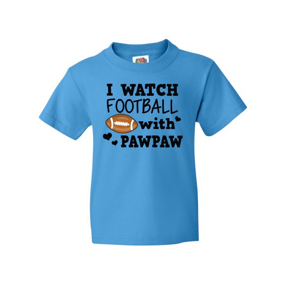 Inktastic I Watch Football with My Pawpaw Youth T-Shirt