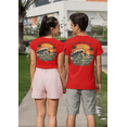 thumbnail image 4 of Chasing the Swell Surf T-Shirt – Pacific Coast Wave Graphic Tee, Vintage Beach Surf Shirt, Front & Back Print Unisex Crewneck, 4 of 4