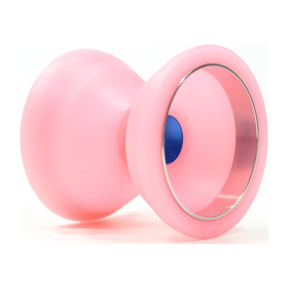 YOYOFORMULA F7 Pro Yo-Yo - Wide POM YoYo (Pink with Blue Hub)