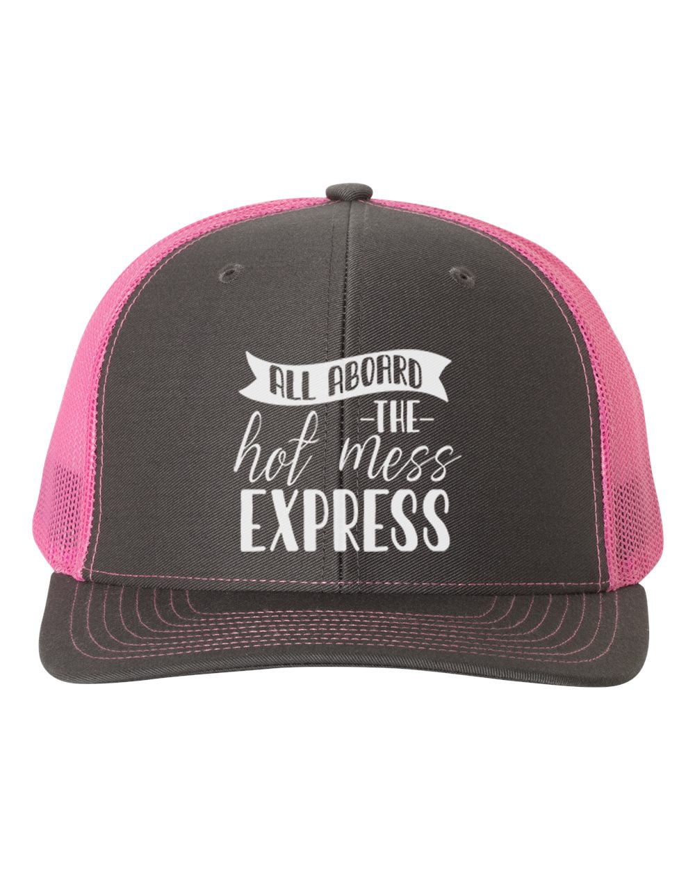 Hot Mess Cap, All Aboard The Hot Mess Express, Snapback, Trucker Hat ...