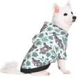 thumbnail image 2 of Balery Bears and Tropical Leaves Sudadera con Capucha para Perros Pequeños – Ropa para Mascotas, Disfraz para Perros y Gatos, Ideal para Fiestas y Cosplay-Small, 2 of 7