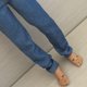 thumbnail image 4 of Conjunto de Pantalones de Ropa 1/6 para Accesorios de Cuerpo de de Acción Masculina '' - ; Azul claro, 12 pulg. CUTICAT Figura de acción ropa, 4 of 6