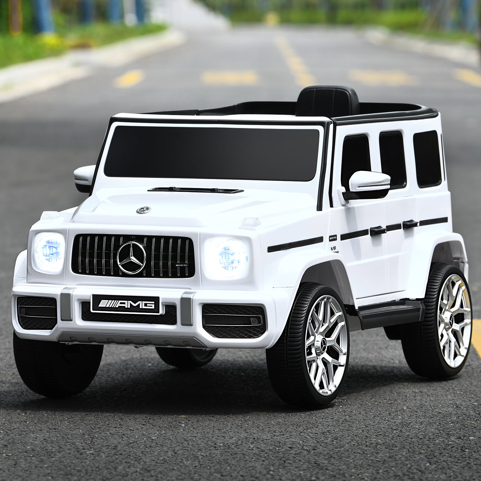 Infans 12V Kids Ride On Car Licensed Mercedes-Benz G63 w/ Remote Control & Music White