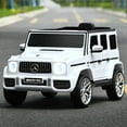 thumbnail image 3 of Infans 12V Kids Ride On Car Licensed Mercedes-Benz G63 w/ Remote Control & Music White, 3 of 7