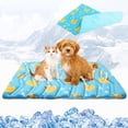 thumbnail image 1 of Tapete refrescante para perro, almohadilla de refrigeración mejorada de dos caras para perros, gatos, cachorros, manta suave para dormir para mascotas, mantiene fresca en verano con bonito, 1 of 20